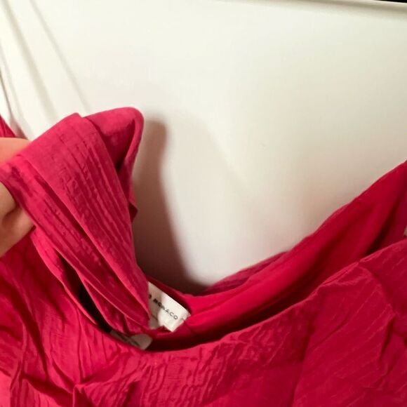 NWT Club Monaco Tiered Maxi Dress w Belt Sleeveless Scoop Neck Sun Dress Pink 0 - Picture 8 of 13